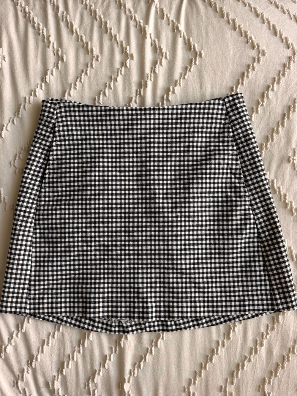 Urban Outfitters Black and White Gingham Mini Skirt